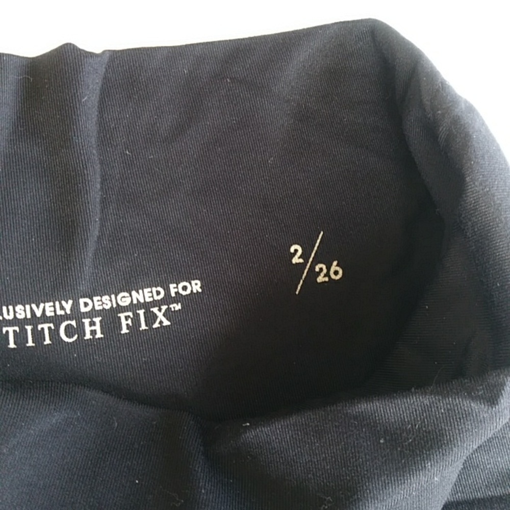 Liverpool Maternity Plaid Stitch Fix Legging 2 / 26 Black Gray - Picture 4 of 15